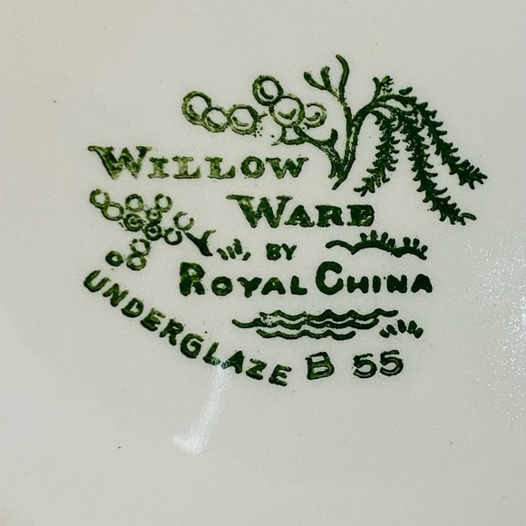 Vintage Willow Ware By Royal China Lot Of 2 Bread Plates 6.5 Inches - Picture 2 of 8